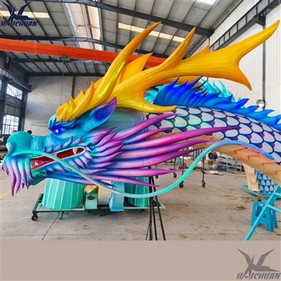 Chinese Silk Dragon Lantern