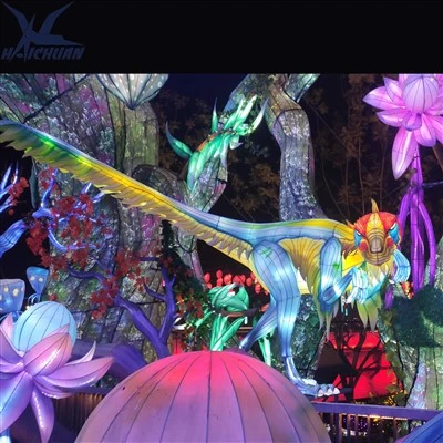 Dinosaur Silk Lantern