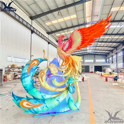 Silk Phoenix Lantern